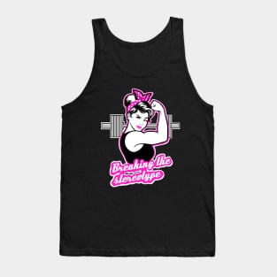 Barbell Girl, girls who lift, fitness girl Tank Top